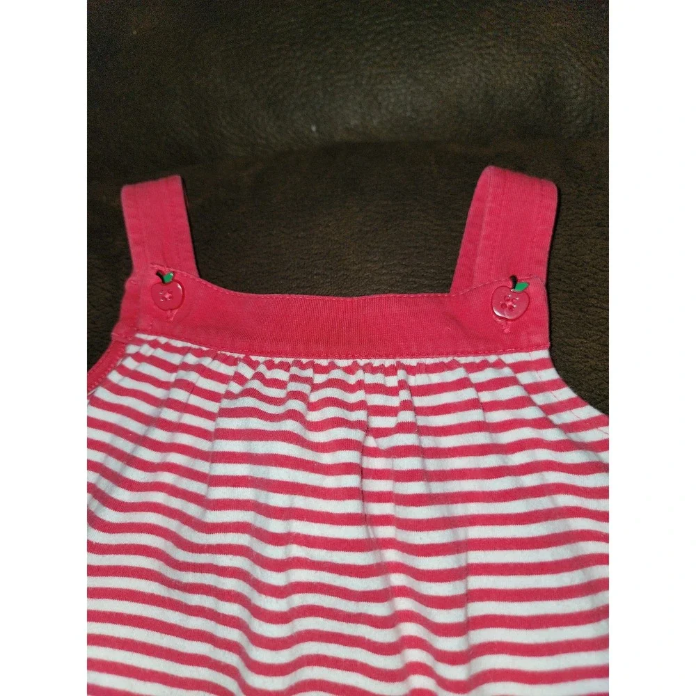Gymboree prep‎ school apple button red striped dress size 2t back to school